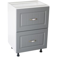 Corp inferior 50 cu 2 sertare metalice greutate Zebra MDF gri dungi Corp inferior 50 cu 2 sertare metalice greutate Zebra MDF gri dungi